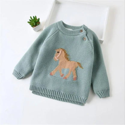 Galloping Grace Knit Sweater (0-7 Years)