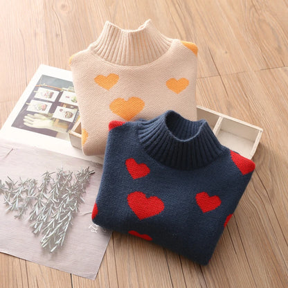 Sweetheart Snuggle Turtleneck Sweater (3-12 Years)