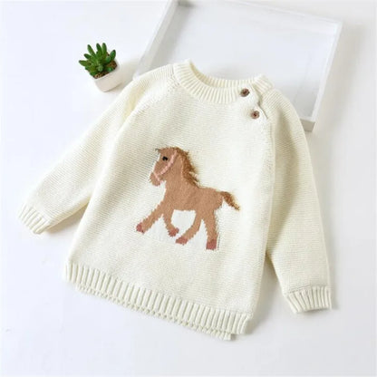 Galloping Grace Knit Sweater (0-7 Years)