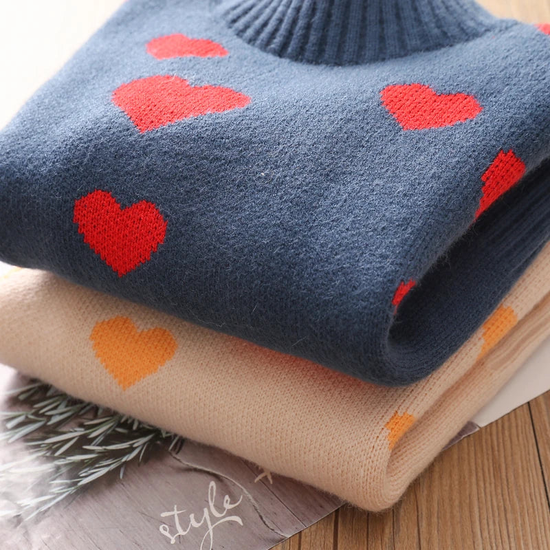 Sweetheart Snuggle Turtleneck Sweater (3-12 Years)