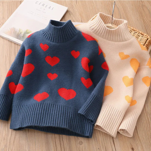 Sweetheart Snuggle Turtleneck Sweater (3-12 Years)