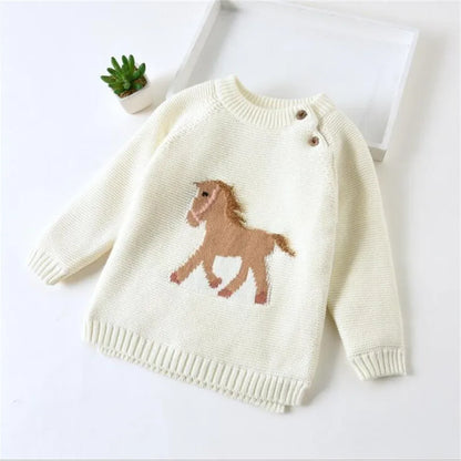 Galloping Grace Knit Sweater (0-7 Years)