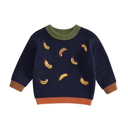 Bananas Over You Knit Sweater (0-3 Years)