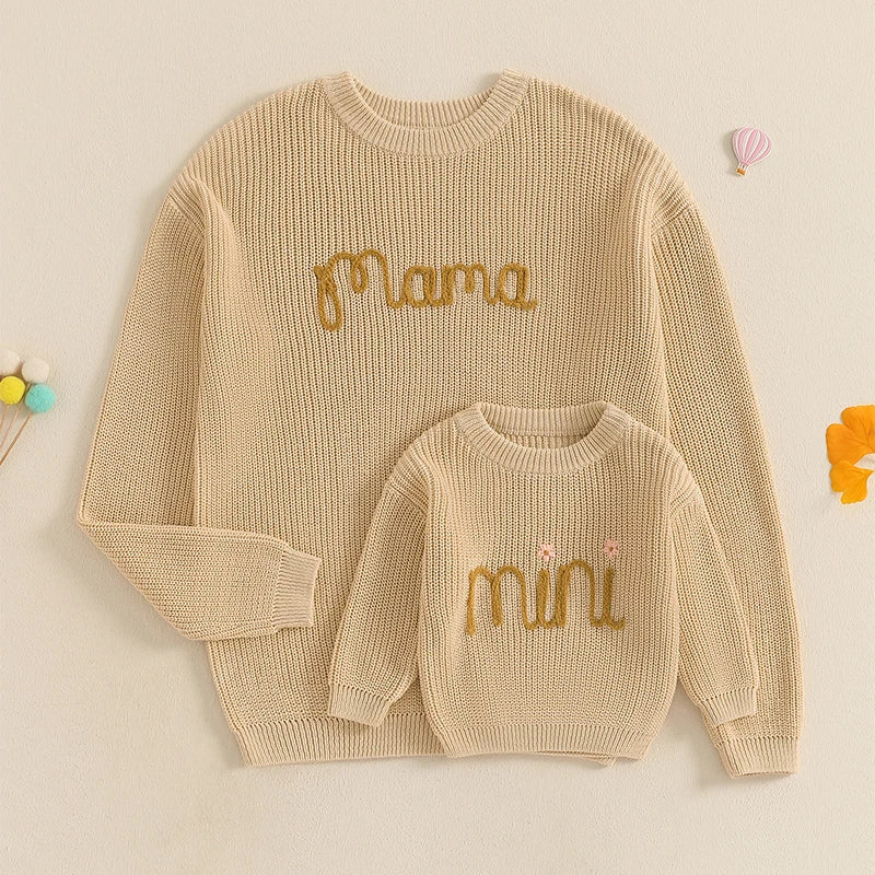 Mama And Mini Knit Sweaters (0-3 Years)