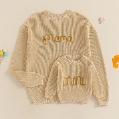 Mama And Mini Knit Sweaters (0-3 Years)