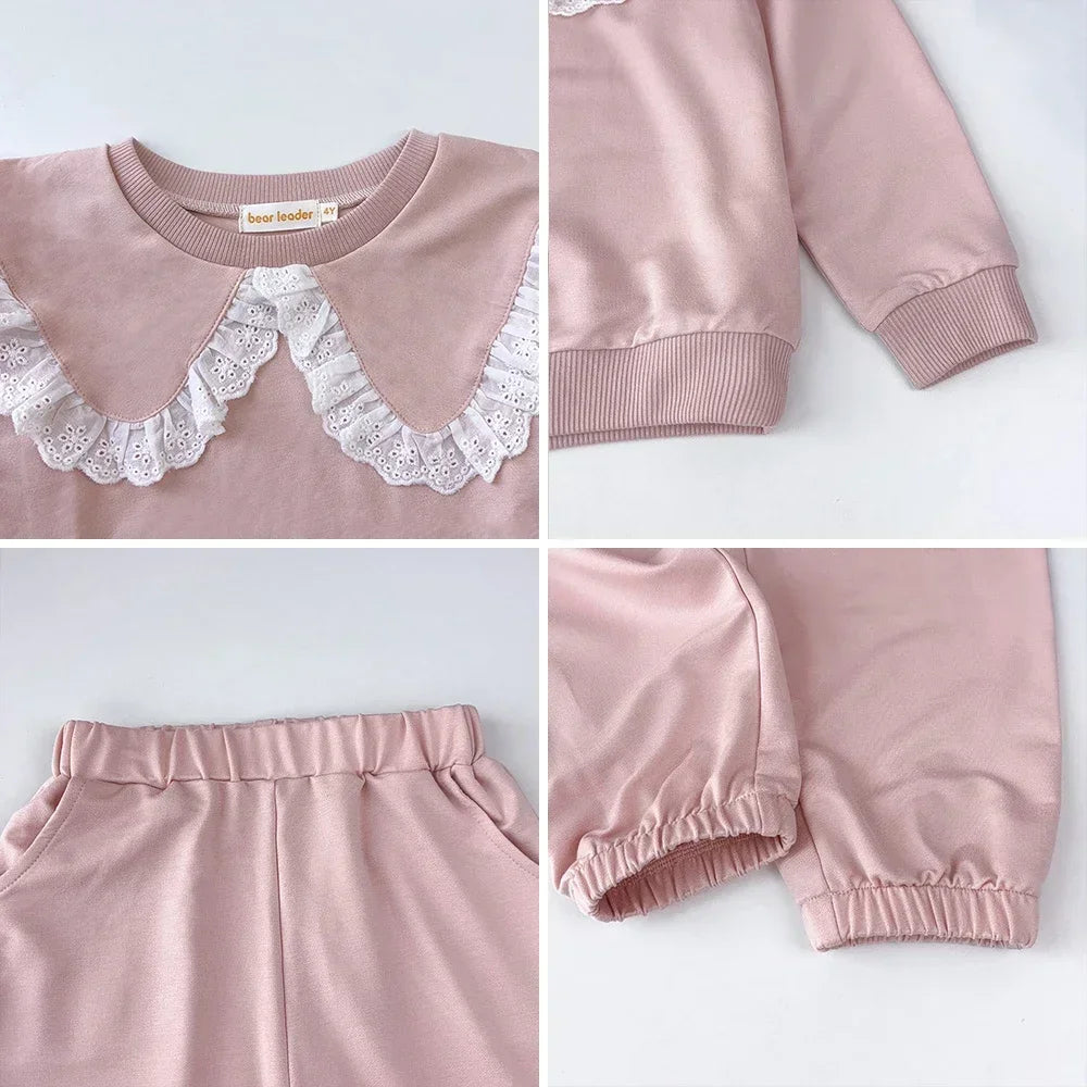 Lovely In Lace Two-Piece Sweat Set (3-7 Years)