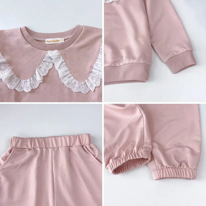 Lovely In Lace Two-Piece Sweat Set (3-7 Years)