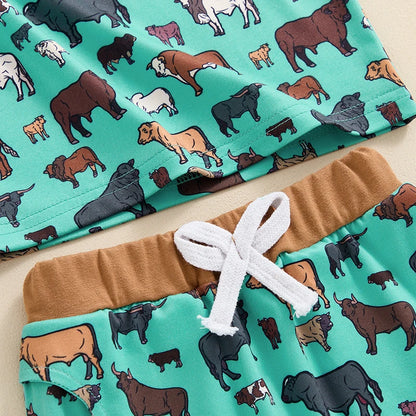 Groovy Grazers Two Piece Short Set (0-3 Years)