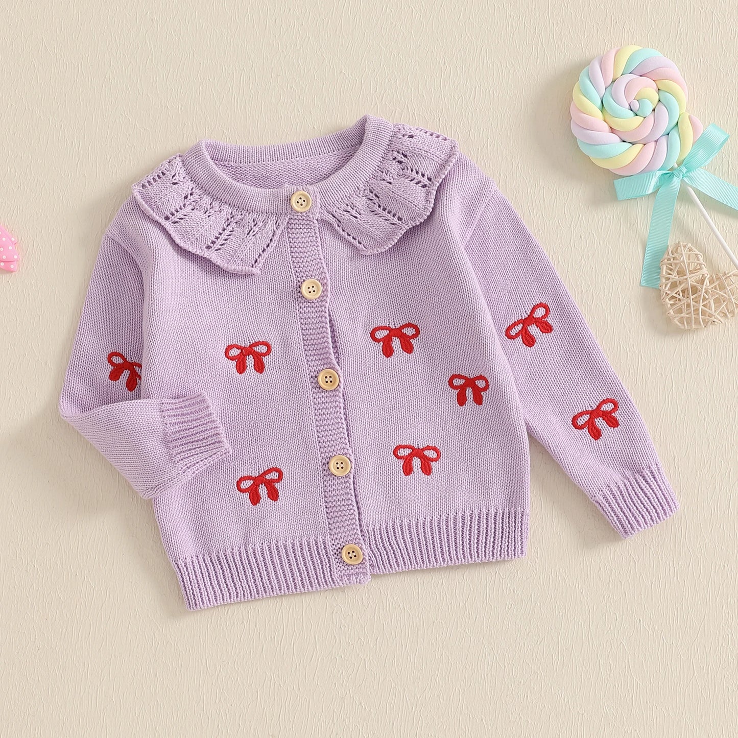 Little Bow Peep Cardigan Sweater (0-4 Years)