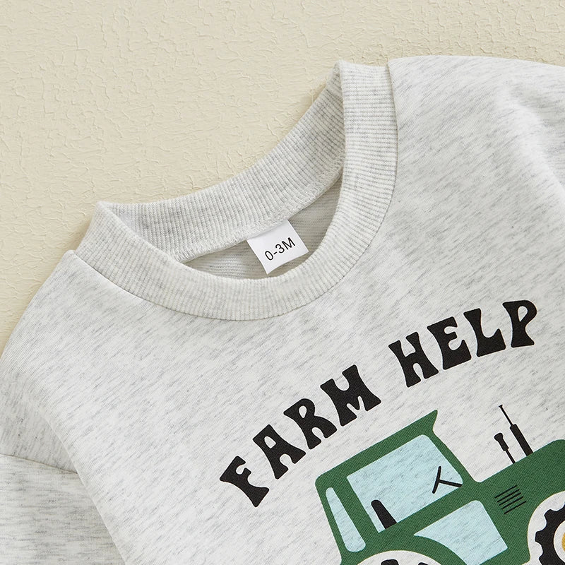 “Farm Help On The Way” Onesie (0-2 Years)