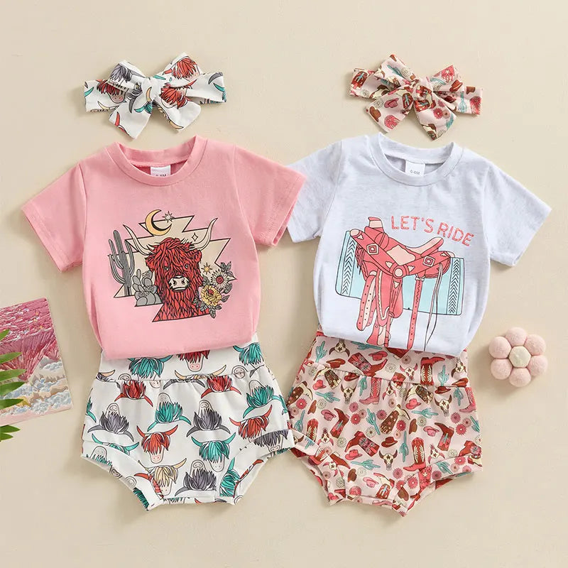 Twilight Cowgirl Three-Piece Set (0-3 Years)