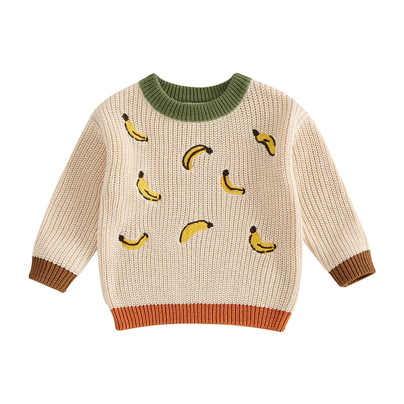 Bananas Over You Knit Sweater (0-3 Years)