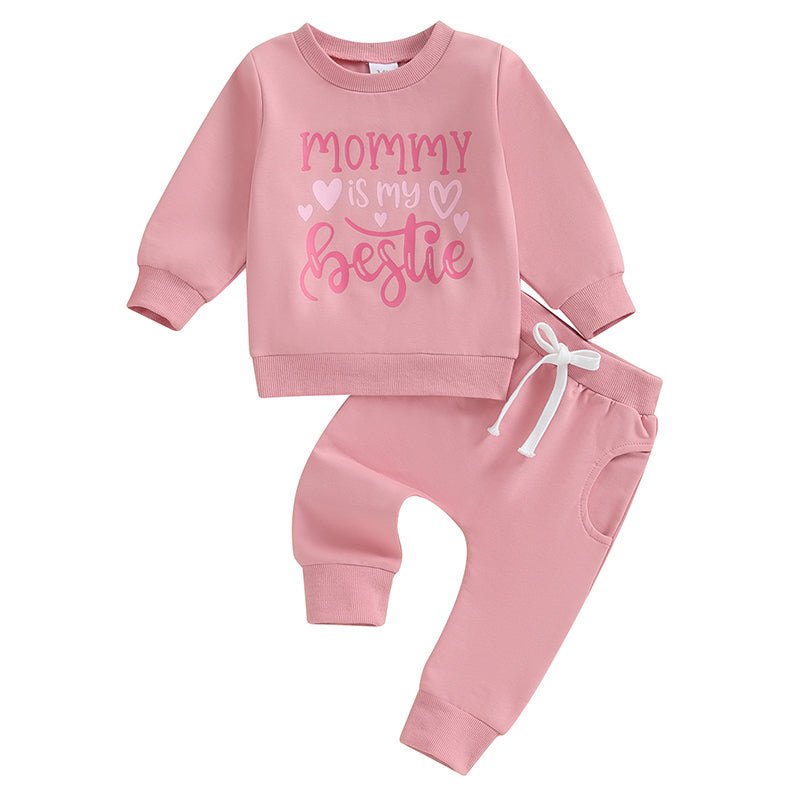 “Mama’s Bestie” Two Piece Sweat Set (0-3 Years)