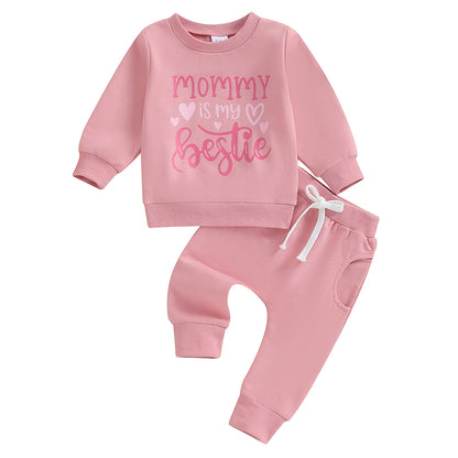 “Mama’s Bestie” Two Piece Sweat Set (0-3 Years)