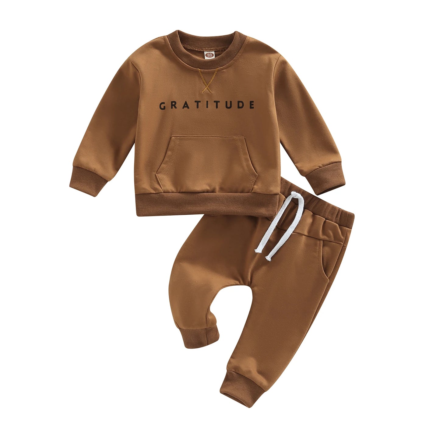 “Gratitude” Two-Piece Sweat Set (0-3 Years)