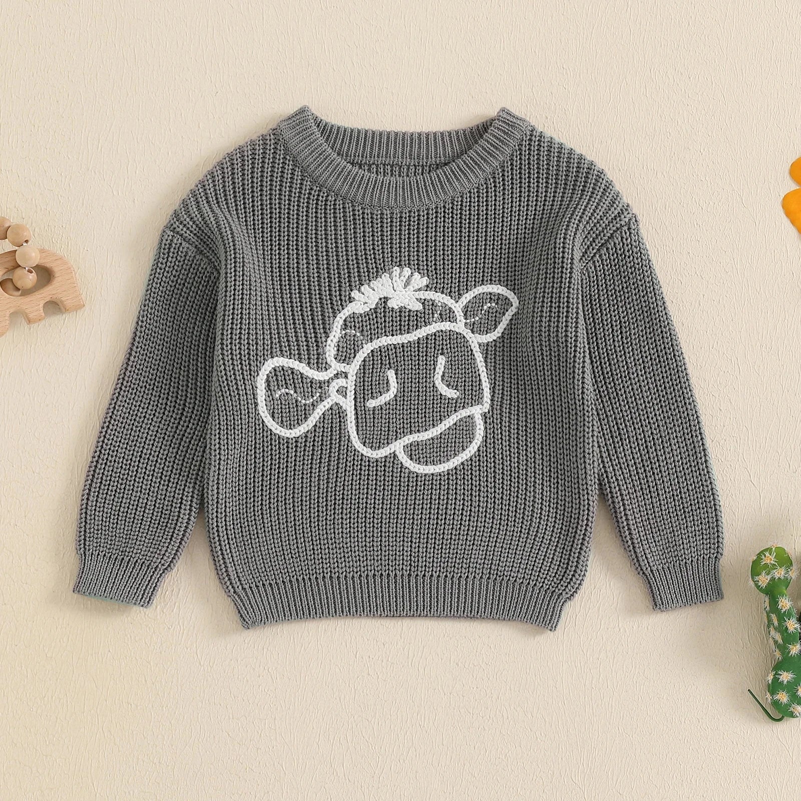 Bovine Buddies Knit Sweater