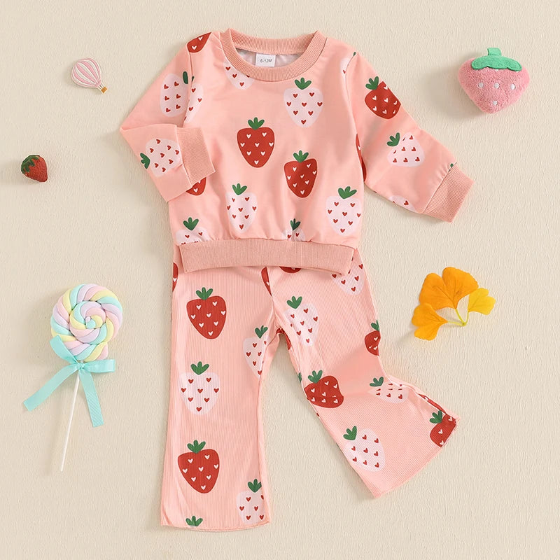 Strawberry Sweetheart Two-Piece Sweat Set (1-4 Years)