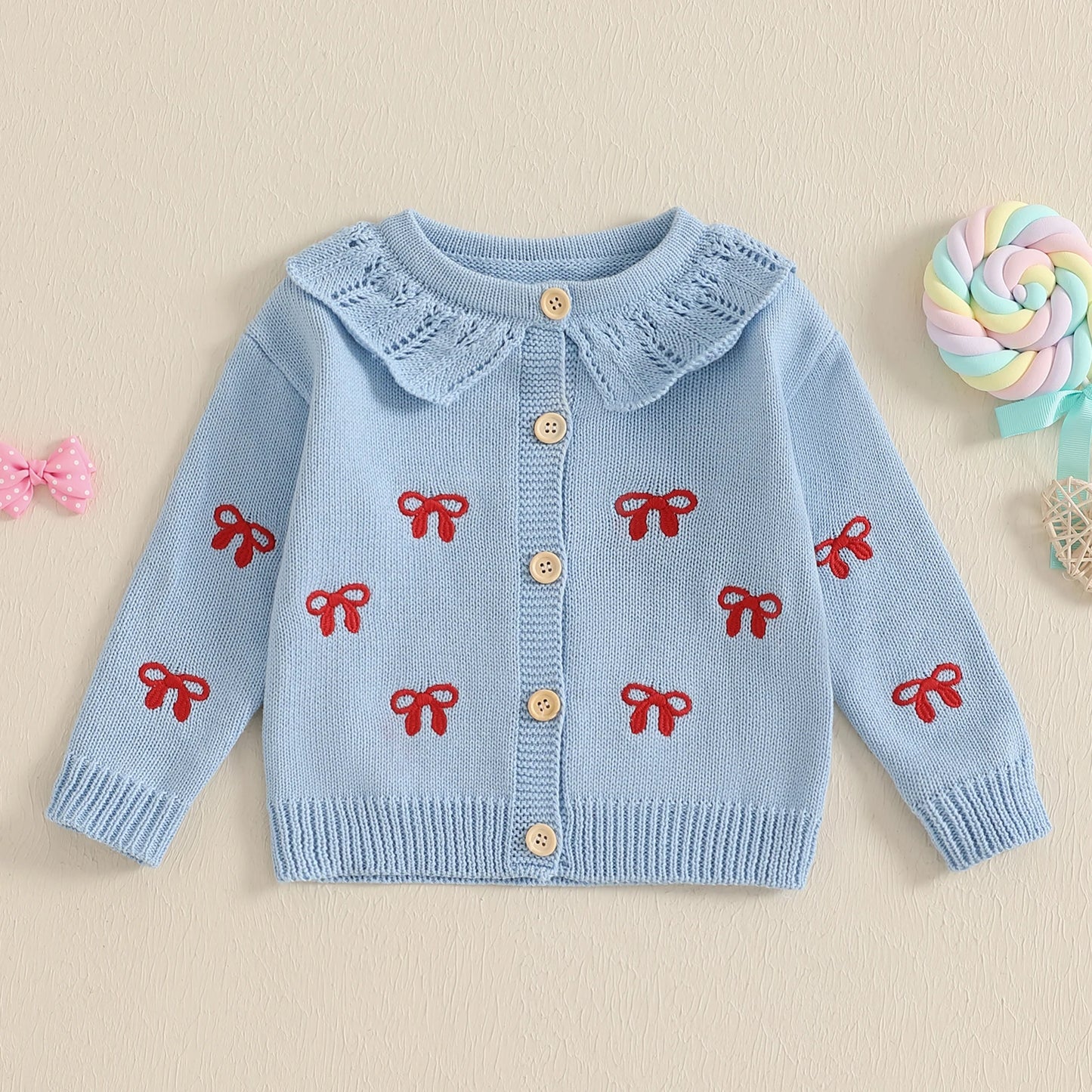 Little Bow Peep Cardigan Sweater (0-4 Years)