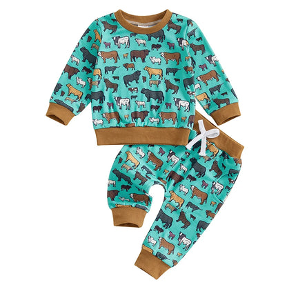 Groovy Grazers Two-Piece Sweat Set (0-3 Years)