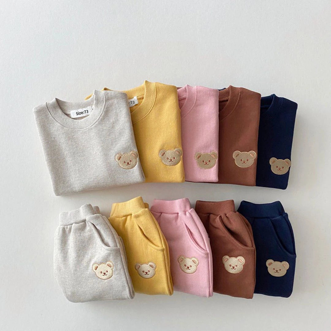 Teddy Bear Two Piece Sweat Set (0-5 Years)