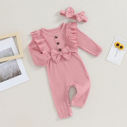 Ruffled Elegance Onesie (0-18 Months)