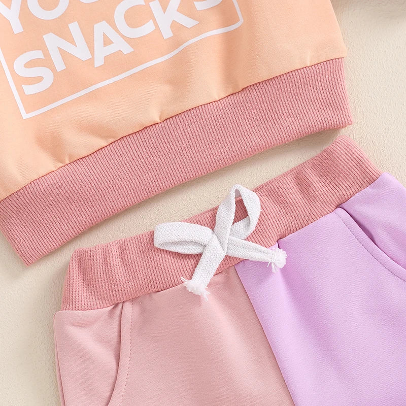 “Miss Steal Your Snacks” Two Piece Sweat Set (0-4 Years)