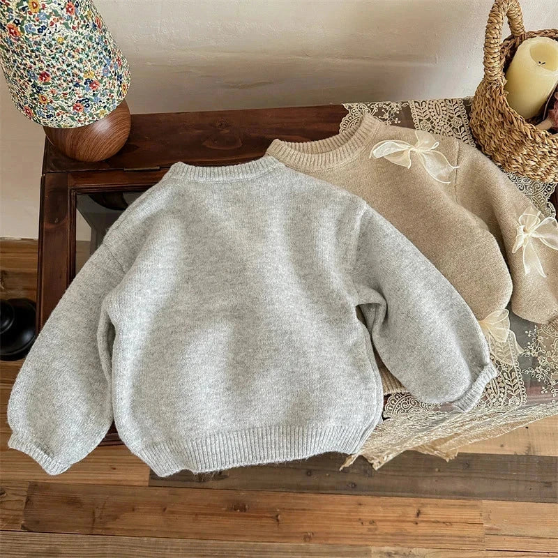 Dainty Bow Sweater (2-7 Years old) Sweater        