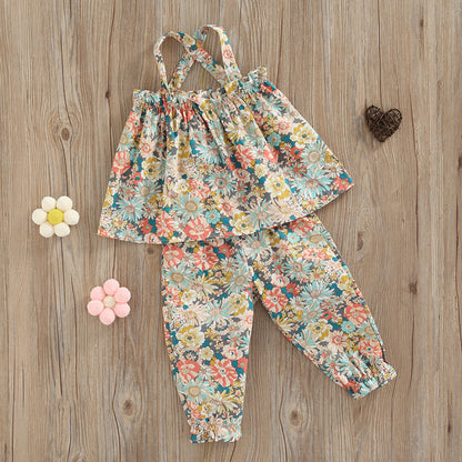 Farm Girl Floral Two Piece Pant Set (1-5 Years)