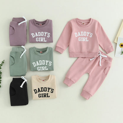 “Daddy’s Girl” Two Piece Sweat Set (0-3 Years)