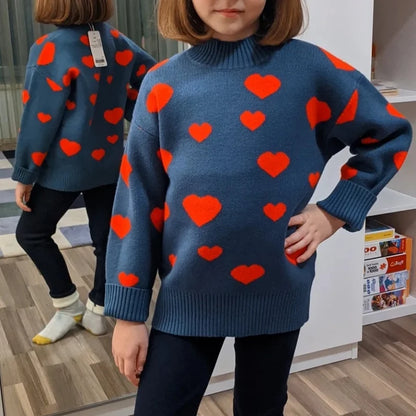 Sweetheart Snuggle Turtleneck Sweater (3-12 Years)