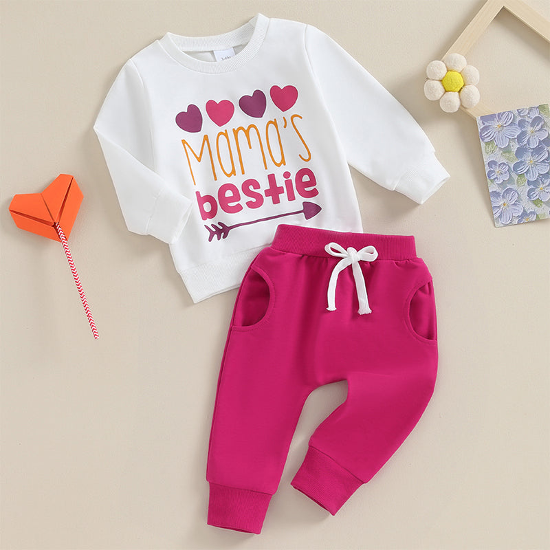 “Mama’s Bestie” Two Piece Sweat Set (0-3 Years)