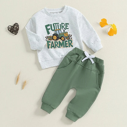 “Future Farmer” Two Piece Sweat Set (0-3 Years)