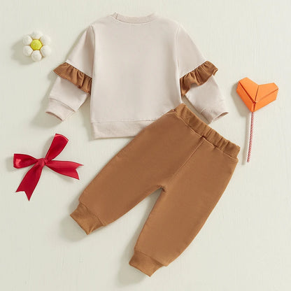 Little Bows On The Prairie Two-Piece Sweat Set (0-3 Years)