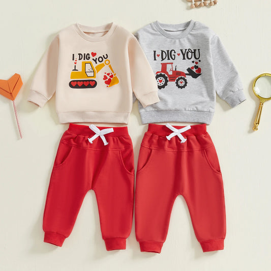 “I Dig You” Two-Piece Sweat Set (1-5 Years)