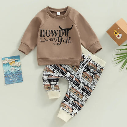 Howdy Rowdy Two-Piece Sweat Set (0-3 Years)