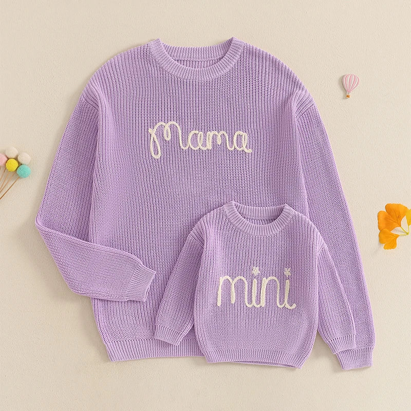 Mama And Mini Knit Sweaters (0-3 Years)