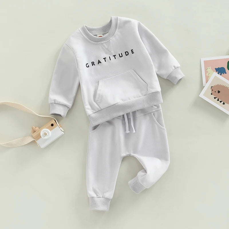 “Gratitude” Two-Piece Sweat Set (0-3 Years)