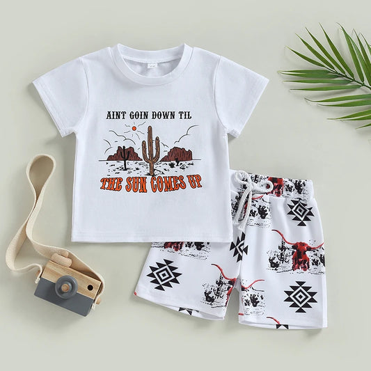 Western Two Piece Short Set (0-3 Years)