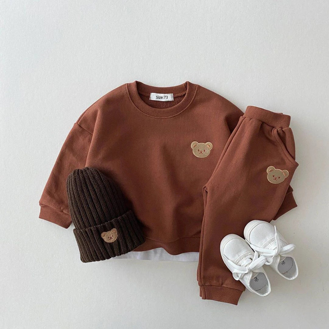 Teddy Bear Two Piece Sweat Set (0-5 Years)