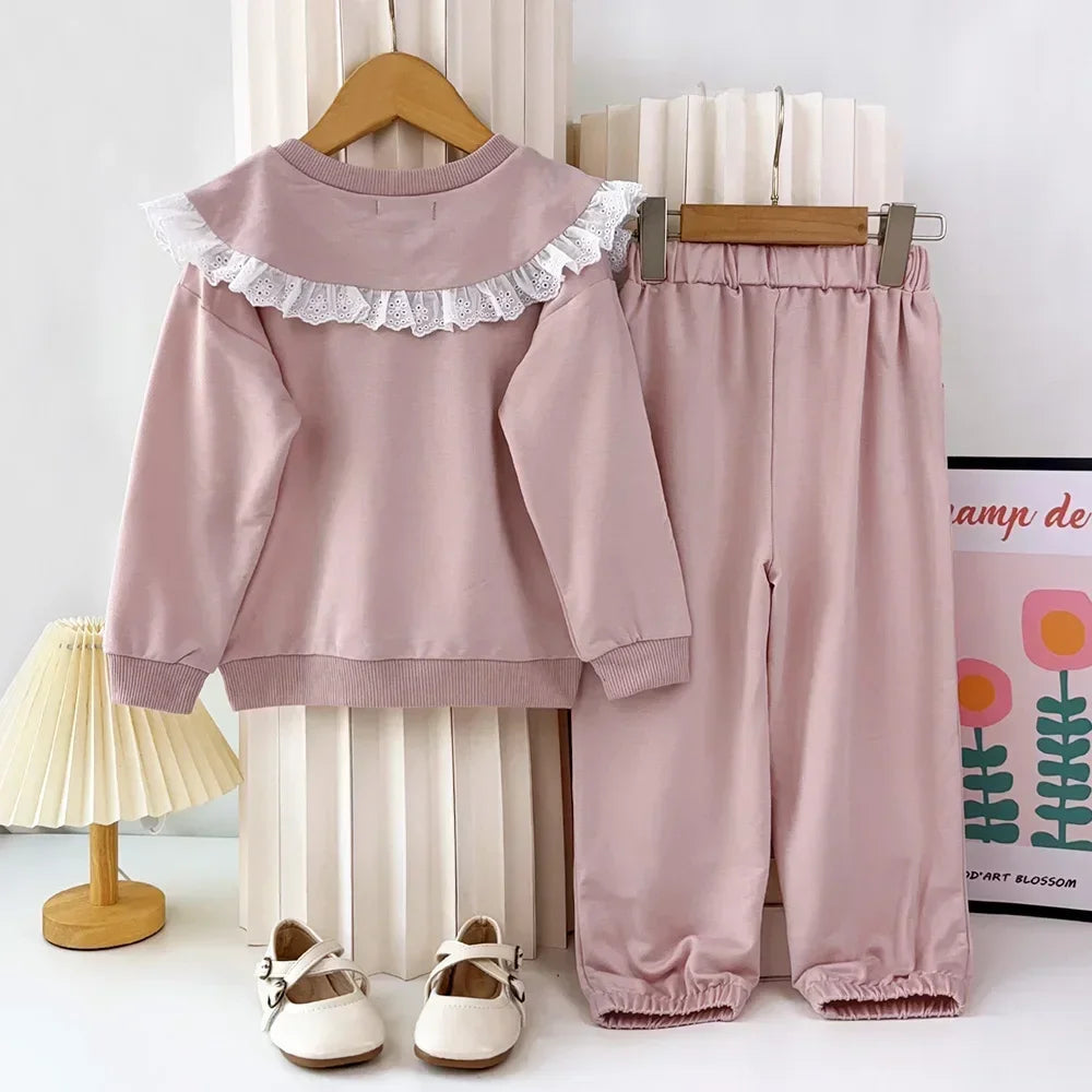 Lovely In Lace Two-Piece Sweat Set (3-7 Years)