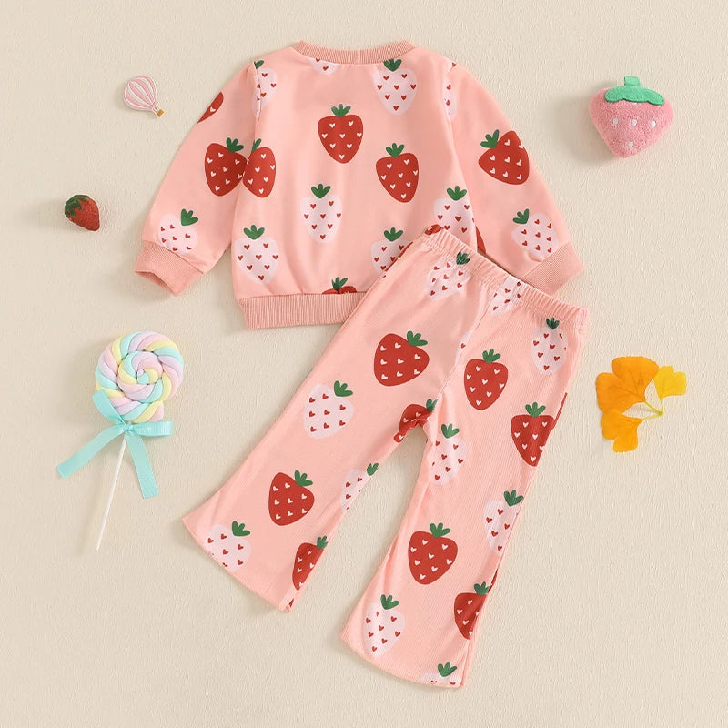 Strawberry Sweetheart Two-Piece Sweat Set (1-4 Years)