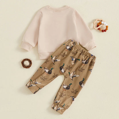 Duck Call Cutie Two Piece Sweat Set (0-3 Years)