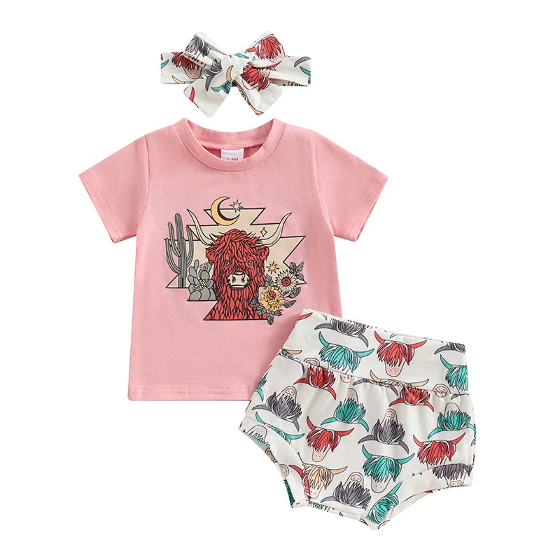 Twilight Cowgirl Three-Piece Set (0-3 Years)