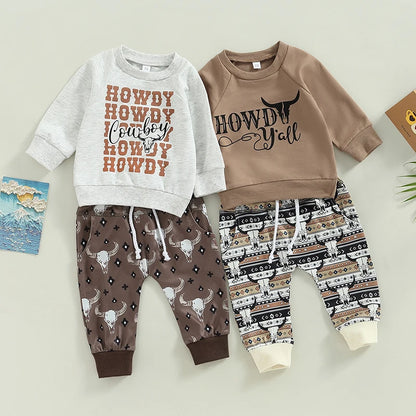 Howdy Rowdy Two-Piece Sweat Set (0-3 Years)