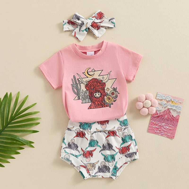 Twilight Cowgirl Three-Piece Set (0-3 Years)