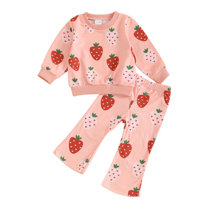 Strawberry Sweetheart Two-Piece Sweat Set (1-4 Years)