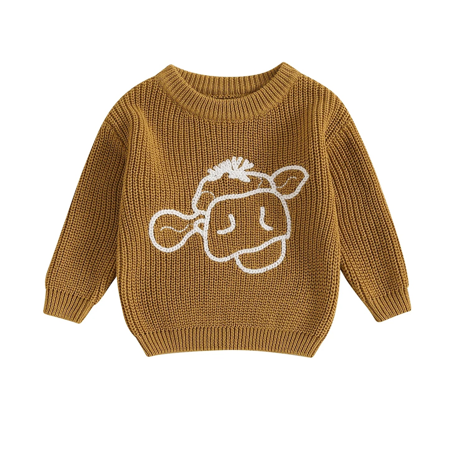 Bovine Buddies Knit Sweater