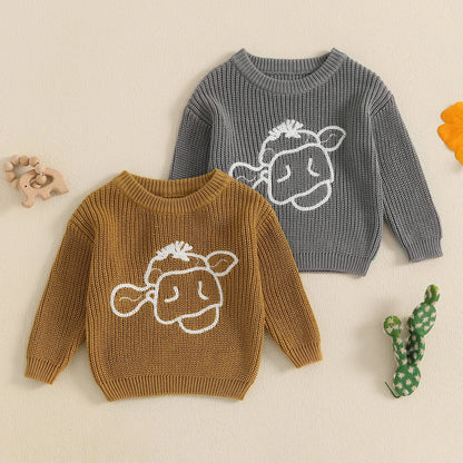 Bovine Buddies Knit Sweater