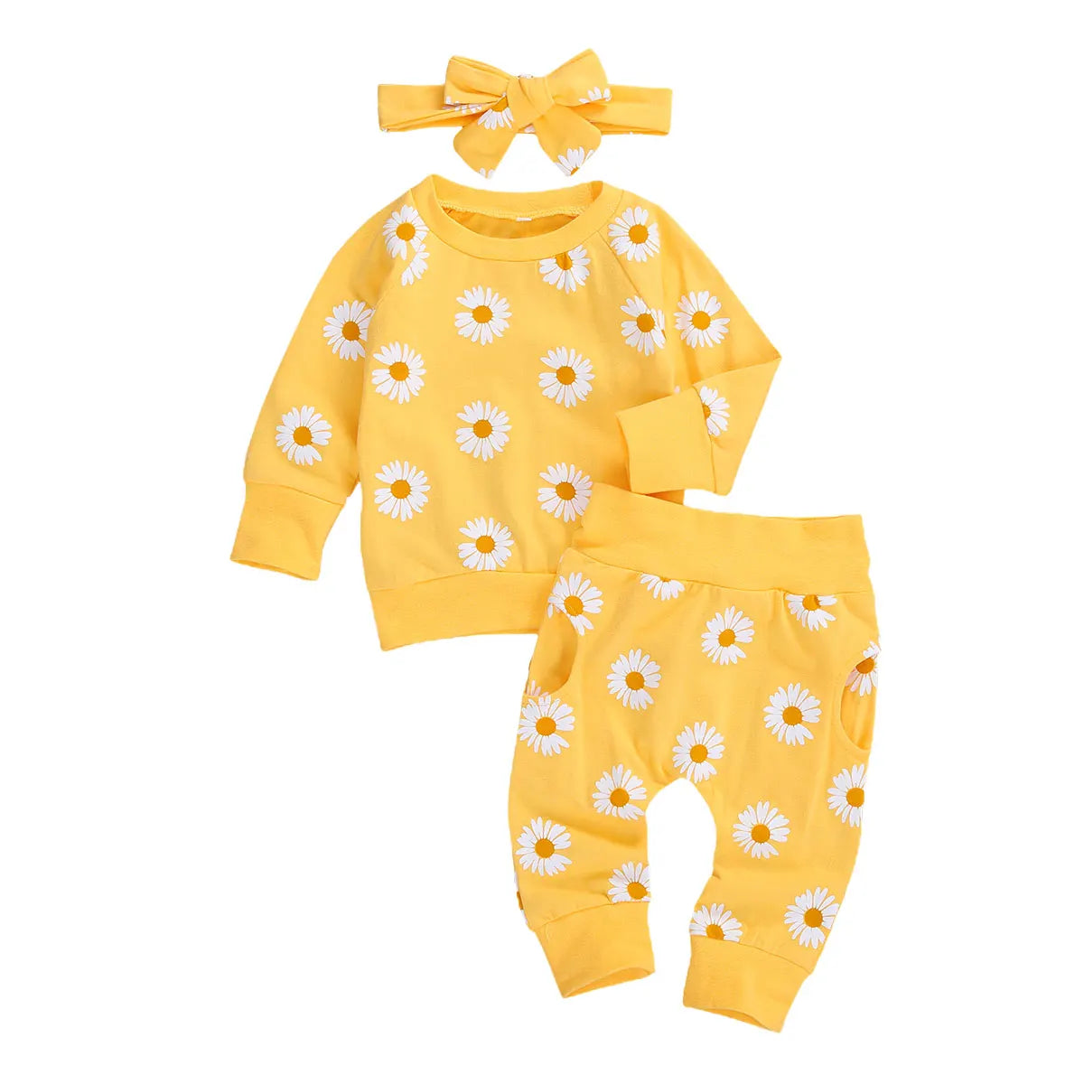 Wildflower Whimsy Three-Piece Sweat Set (0-2 Years)