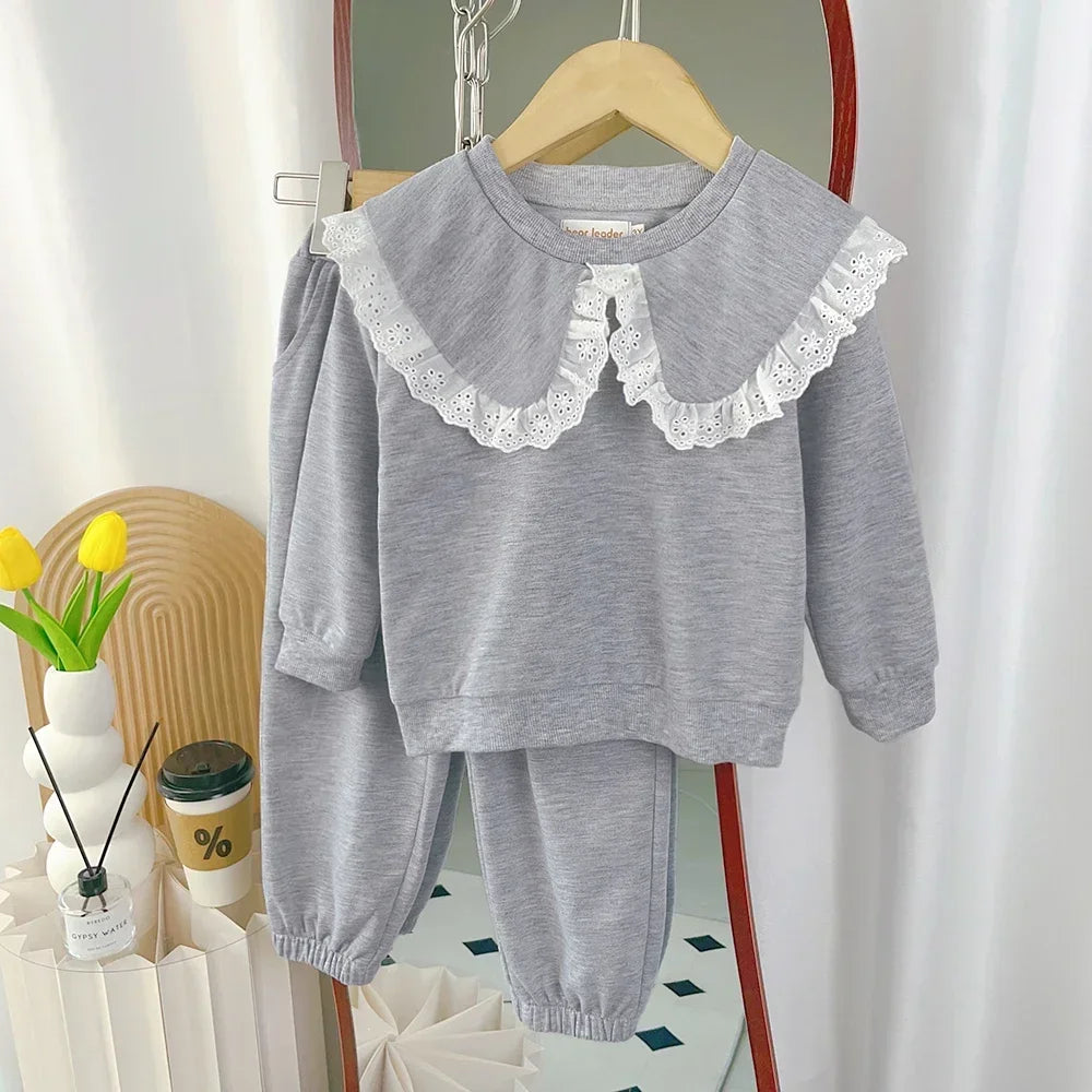 Lovely In Lace Two-Piece Sweat Set (3-7 Years)